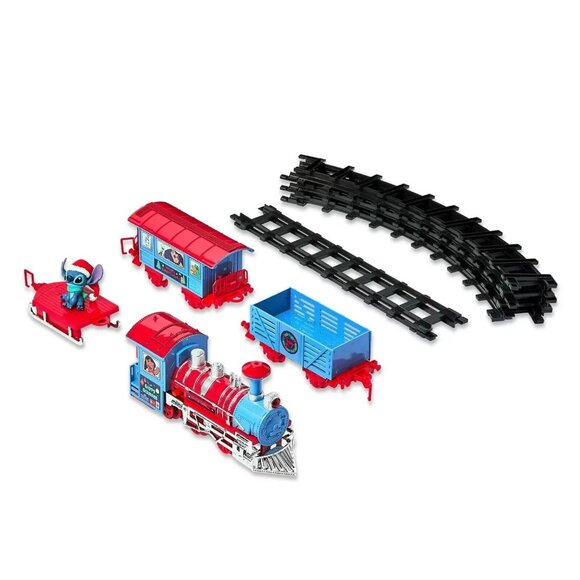 Disney Lilo & Stitch Christmas Holiday Express Ready to Play Train Set - Picture 2 of 8